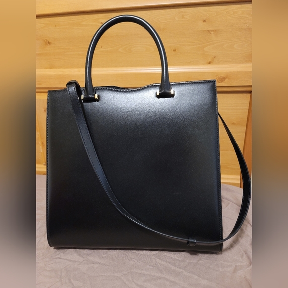 Saint Laurent Medium Uptown Leather Satchel Bag - Picture 3 of 8